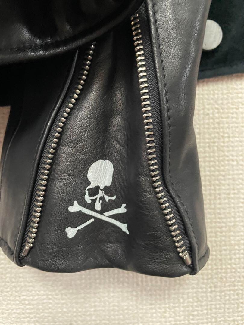 【希少】SCHOTT×mastermind JAPAN 113MM 34 mastermind Japan x Schott NYC Leather Jacket One Star 613mm