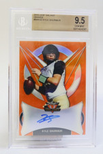 2019 Leaf Valiant Kyle Shurmur Auto Orange Refractor RC BGS 9.5   (A1)