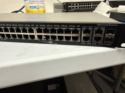 Cisco SG300-52P-K9 SG300-52P 52 Port Gigabit PoE Switch - Damaged Ports - Picture 3 of 3