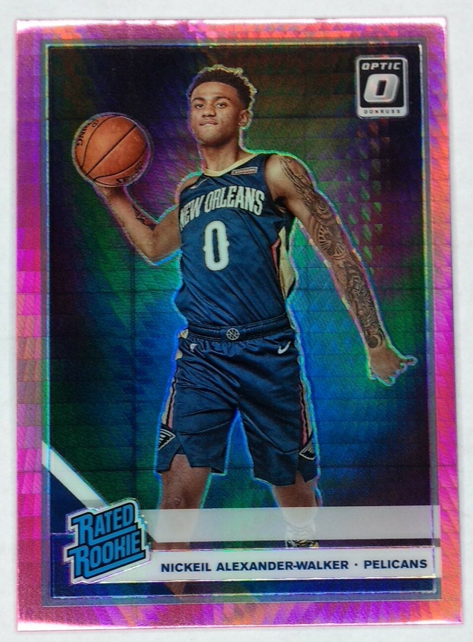 2019-20 Panini Optic Rated Rookie Hyper Pink Prizm Nickeil Alexander-Walker #184
