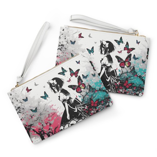 Borsa a tracolla decorativa, modello Saffiano in pelle vegana, regalo fashionista - Foto 4 di 5