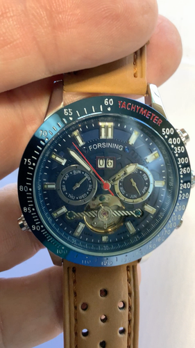 Big Tourbillion Self Winding Sport Watch. Day Month Date Waterproof Mens Watch - Video 1 of 1
