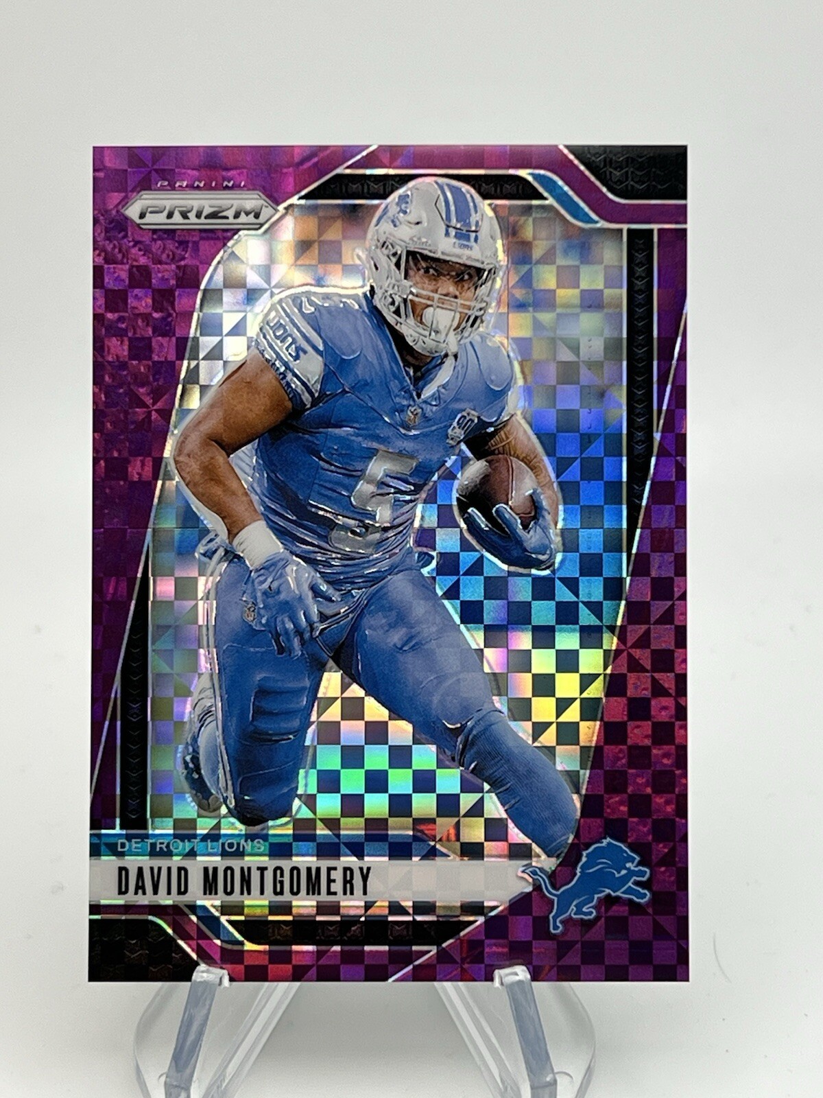 2024 Panini Prizm Football David Montgomery Purple Power Prizm 40/49 #94