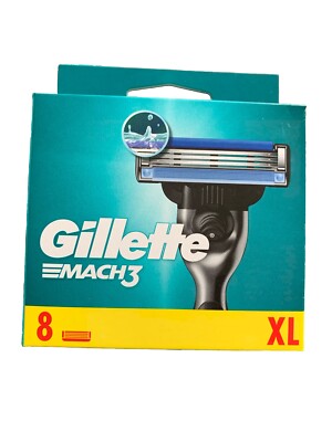 Gillette Mach 3 Rasierklingen XL 8er Pack - ORIGINAL   BRANDNEU