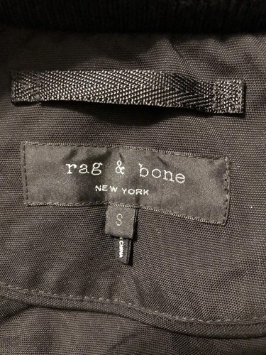 Rag & Bone Goose Daunen Kapuze schwarz grau Puffermantel NEU (Größe: klein) - Bild 10 von 11