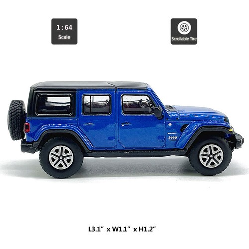 1/64 Jeep Wrangler Sahara Modellauto Diecast Spielzeug fur Kinder Sammlung - Picture 2 of 25