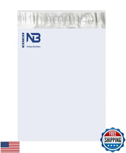 NB 6x9 Inch – 100 Pcs White Poly Mailers Strong Adhesive Self-Seal Shipping E