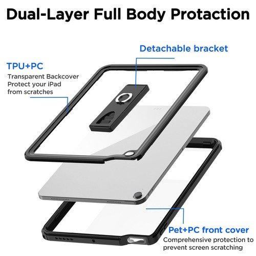 Funda impermeable Ip68 a prueba de polvo cobertura completa para iPad Air 13 pulgadas/11 pulgadas 2024 - Imagen 14 de 18