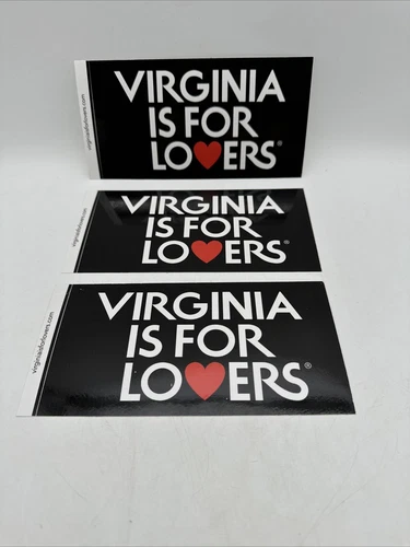 Lot 3 VIRGINIA IS FOR LOVERS Decal Bumper Sticker