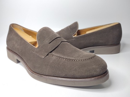 Nettleton Edward Slipper Mokka Braun Wildleder Penny Loafer 1960er Herren Größe 12 - Bild 1 von 12