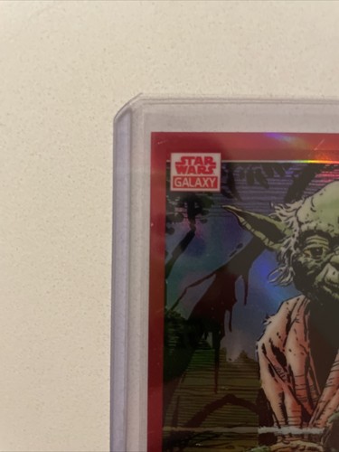 2022 Topps Chrome Star Wars Galaxy 32 Yoda on Dagobah Red 5/5 PSA 9 POP 2 - Picture 8 of 11