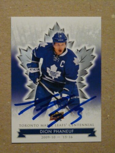 Toronto Maple Leafs Centennial 100th UD Hockey Card Autograph U-Pick From List - Picture 51 of 76