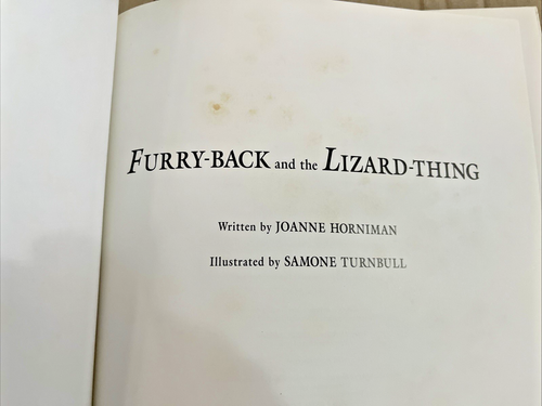 Furry-Back And The Lizard-Thing By Joanne Horniman - Hardcover Australian - Bild 5 von 9