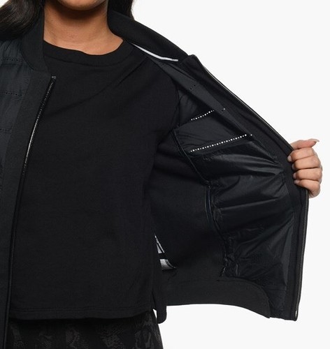 Nike Women’s Tech FLC Aeroloft Bomber (Black) - Small - New ~ 708913 010 - Picture 8 of 8