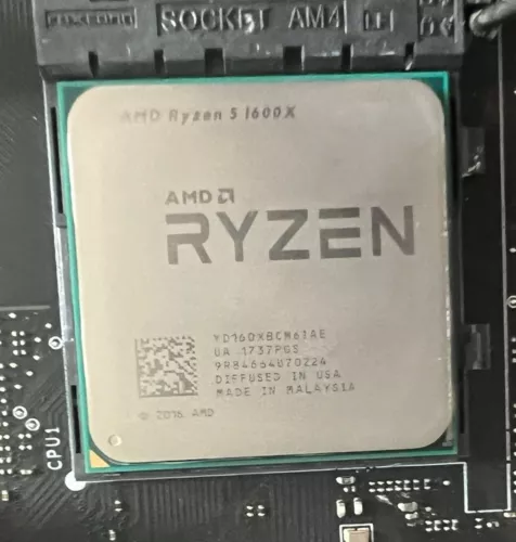 Procesador CPU AMD Ryzen 5 1600X R5-1600X 3,6 GHz 6 núcleos 12 horas 95 W socket AM4 - Imagen 1 de 2