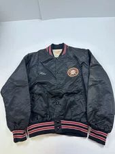 Vintage Iron City Beer Satin Jacket Mens Medium  Pittsburgh Pro Knitwear