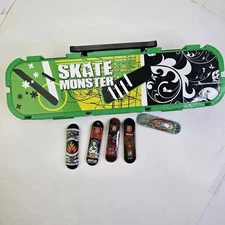 Rare Tony Hawk Skate Monster Collectors Gift Case With Finger Tech Decks LOT