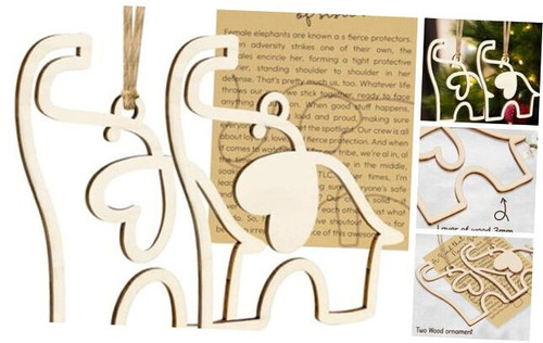 Set 2 pcs Friendship Elephant Easter Ornament with Story Card, Sisterhood - Picture 1 of 7