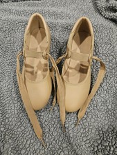 Linodes Tan Girls Tap Shoes