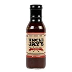 Uncle Jays BBQ Sauce Sweet and Smoky Local Nebraska Sauce 12 Oz Bottle