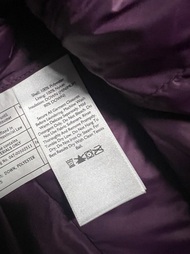 Eddie Bauer Weste Damen XS lila EB650 Daunen Puffer Wandern durchgehender Reißverschluss Camping gebraucht, in einwandfreiem Zustand - Bild 8 von 9
