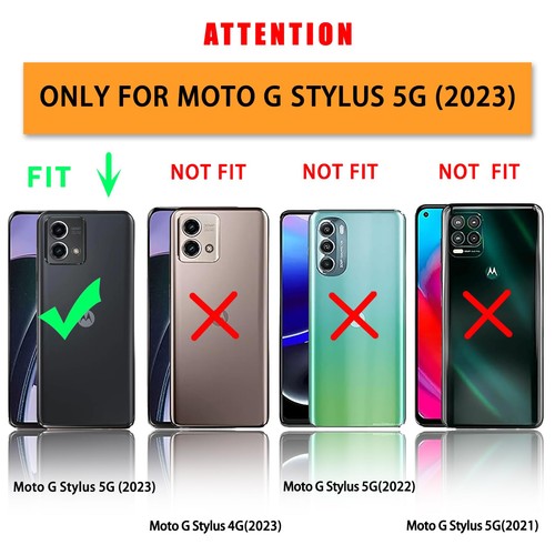 Shockproof Phone Case for Moto G Stylus 5G 2023 with Screen Protector & Holster - Picture 7 of 7