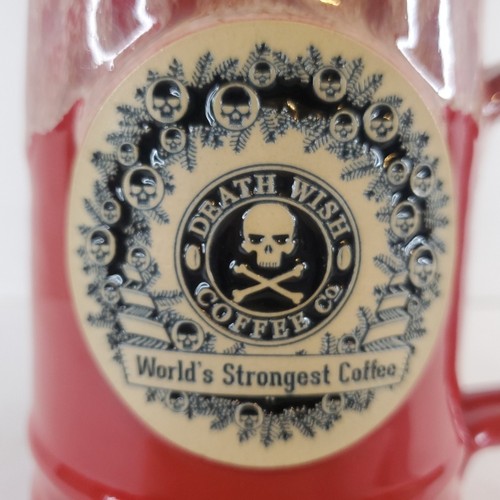 2014 Death Wish Coffee Edizione Natale CORONA DI NATALE O'SKULLS RARA, HTF - Foto 24 di 24