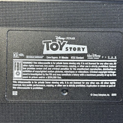 Toy Story VHS 1995 Disney Pixar Video Tape Gold Special VTG Clamshell Nearly New - Picture 5 of 10