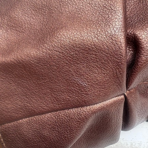 Brighton Purse Hobo Shoulder Bag Bronze Gold Metallic Leather Braided Strap  - Picture 15 of 18