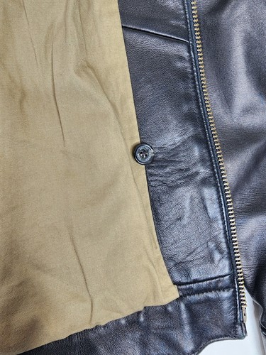 VTG Polo Ralph Lauren 2XL Chocolate Brown Butter Soft Chinstrap Leather Jacket - Picture 12 of 20