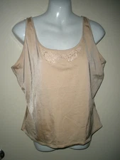 #1067 Curvation Lined Shapewear Layering Tank Top Shirt Nude Control Top 3XL