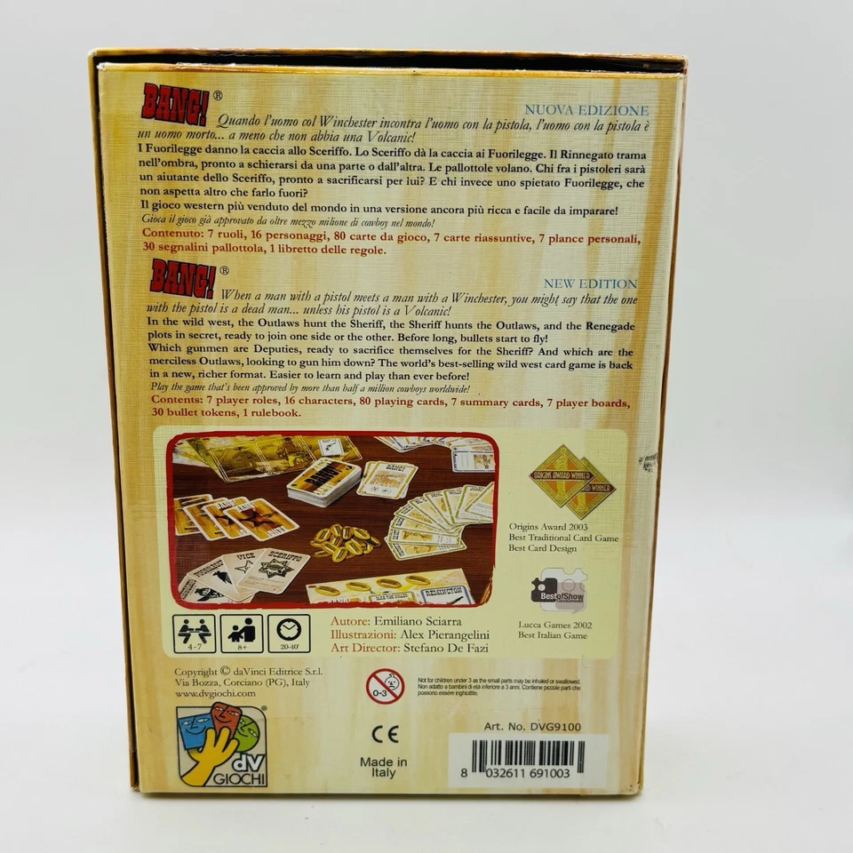 Bang! Wild West Family Card Game Davinci Games - Pre-Owned.   Nice Condition. - Image 2 of 4