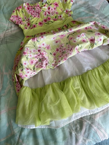 Gymboree Floral Dress Girls Size 6 Multicolor 100% Cotton Lined Easter Spring - Picture 5 of 10