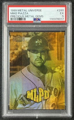 JSY# 31/50 MIKE PIAZZA PSA 5 1999 SKYBOX METAL UNIVERSE #280 PRECIOUS GEMS PMG