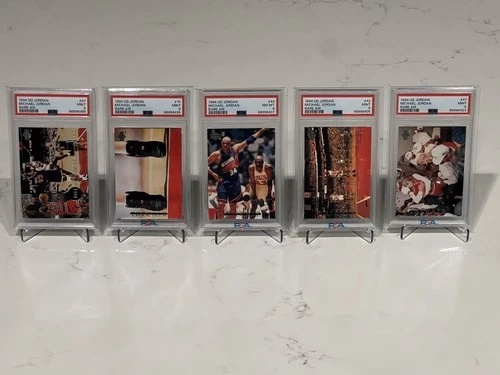 1994 Upper Deck Rare Air Michael Jordan PSA 9 Mint, Lot Of 5 Cards Total