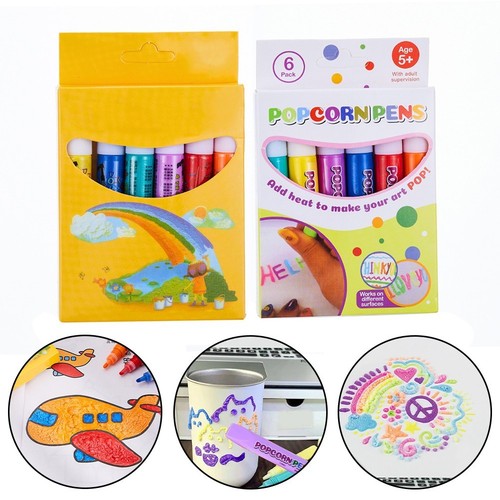 Popcorn Zeichnungsstift 10,5 Cm 6pcs Blasenmarker DIY Malen Bubble Pen - Bild 5 von 22