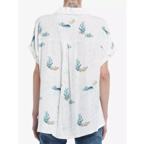 NWT PIXAR HER UNIVERSE Casual Disney Finding Nemo Dolman Boxy Woven Top M - Picture 2 of 11