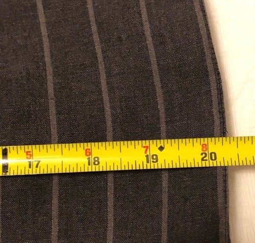 Handmade By Márcia Modenese 100% Linen Pinstriped Pencil Skirt Sz 10 Waist 30” - Picture 8 of 13