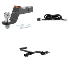 CURT Tow Cargo Package Trailer Hitch, Wiring Harness, 45056 2in Ball Mount 13143