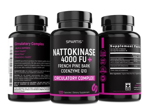Nattokinase Supplement 4000 FU CoQ10 100mg French Maritime Pine Bark Extract ... - Picture 4 of 5