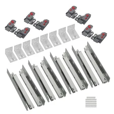 Easy Mount 15" Undermount Drawer Slides, Soft Close, Full Extension, 100LB