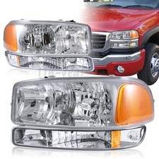 For 1999-2006 Gmc Sierra 1500 2500 Chrome Headlightsbumper Wamber Reflector 4p For 1999-2006 Gmc Sierra 1500 2500 Chrome Headlightsbumper Wamber Reflector 4p