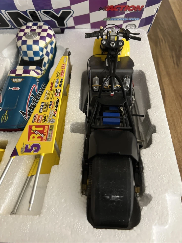 Action Tony Mullen Mall.com Suzuki Pro Stock Motorcycle 1:9 Scale Die-cast VTG - Image 4 of 4