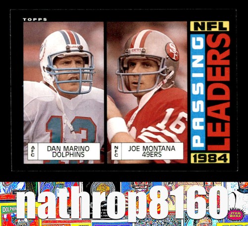 1985 Topps #192 Joe Montana Dan Marino HOF HOF NM/NM+  Passing Leaders 8362 - Picture 1 of 4