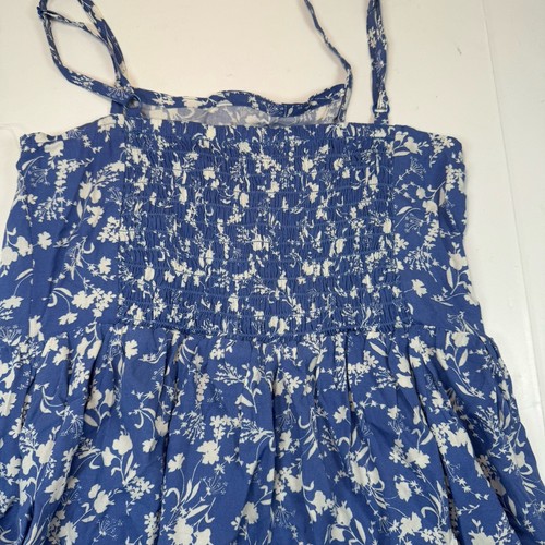 NWT Old Navy Youth Girls Floral Lightweight Blue Dress Size XL 14-16 - Picture 10 of 11
