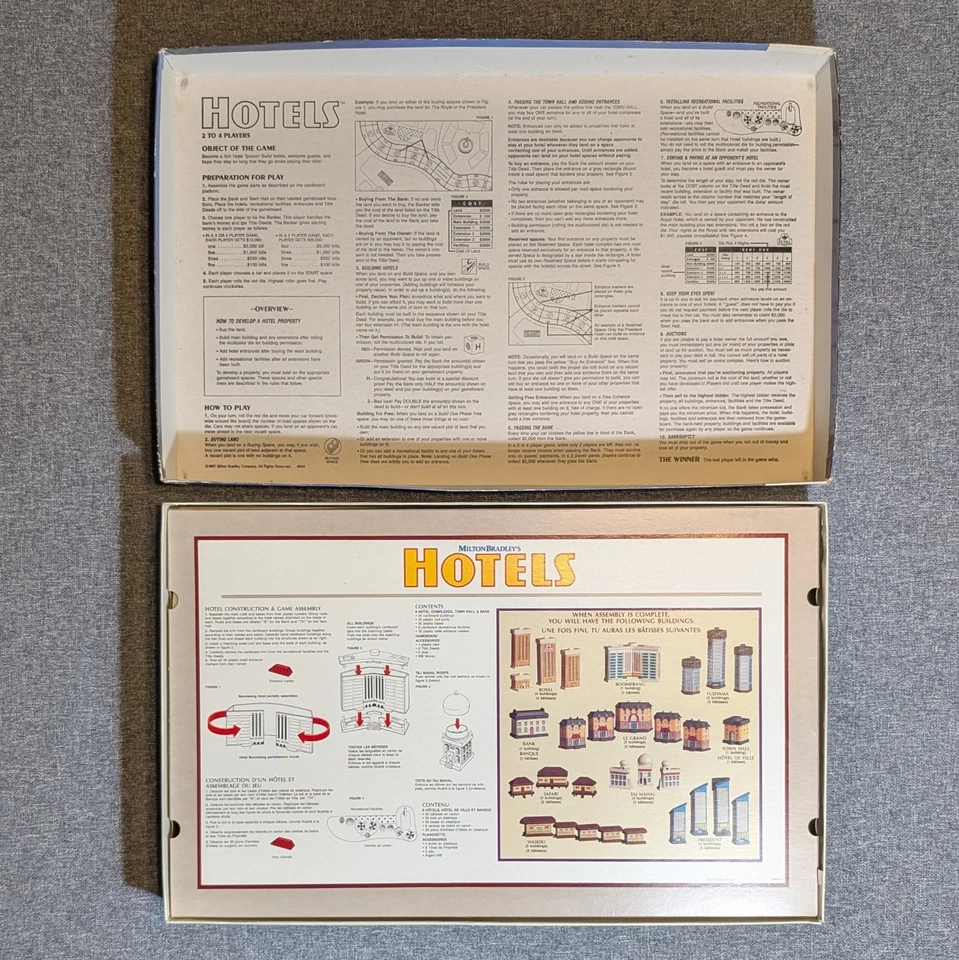 Hotels Board Game - 100% Complete (Milton Bradley, 1987) - Image 3 of 4
