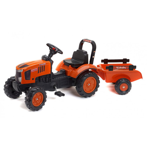 Kubota M7171 Pedal Tractor With Trailer By Falk FA2065AB