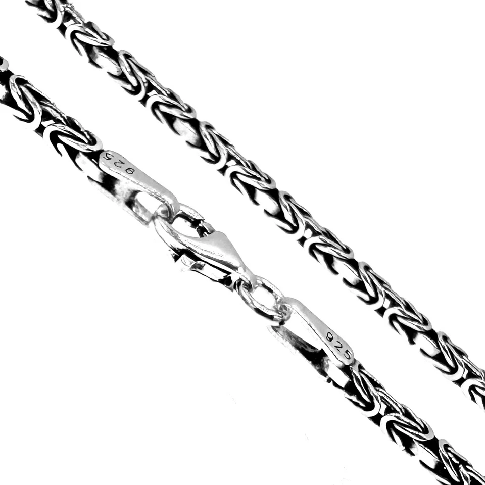 925 Sterling Silber Königskette 2mm  in ver. Längen Massiv Made in Germany  091 - Bild 2 von 4