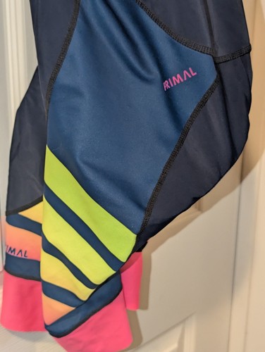 Primal Cycling Bibs Mens XL Black Multicolor Padded Lightweight Biking Shorts - Picture 11 of 13
