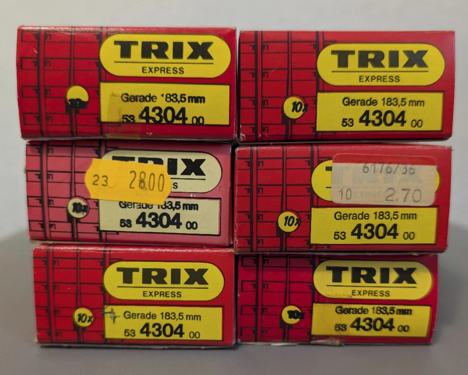 Trix Express Schienen Gleise Weichen Konvolut mit OVP Vintage W. Germany - Bild 2 von 4